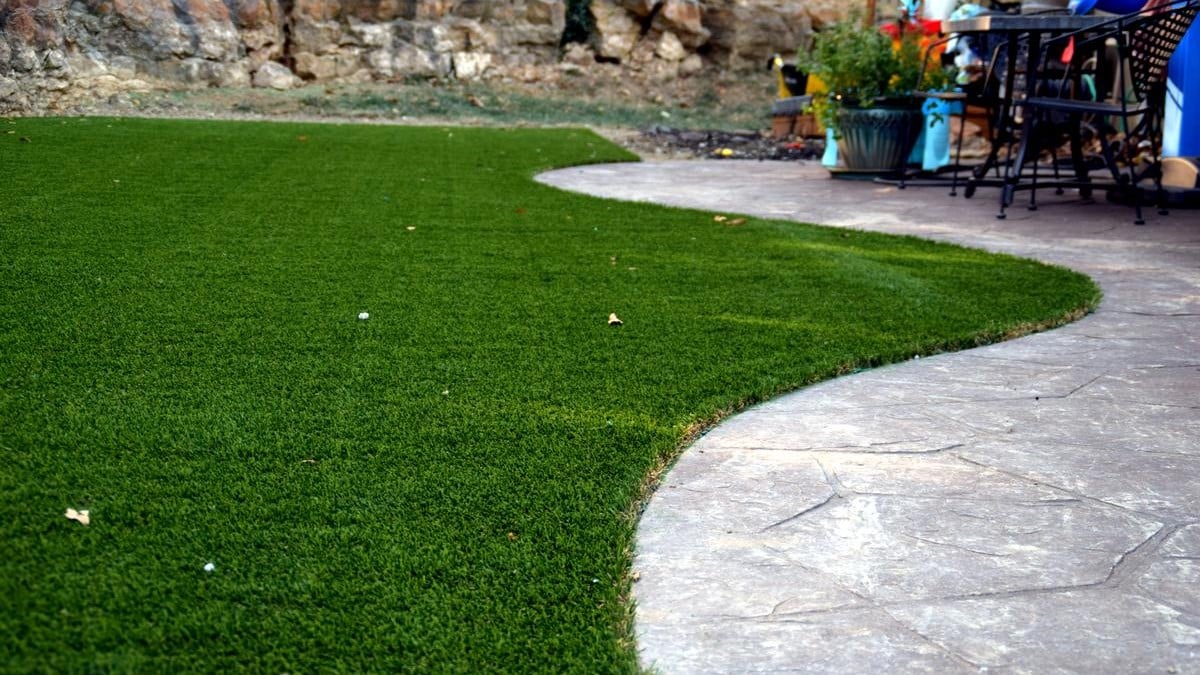 artificial grass design installation