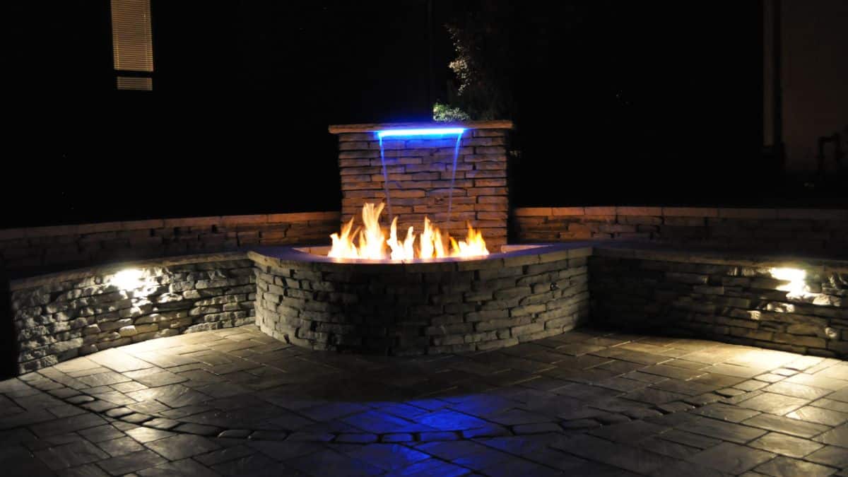 fire and water features