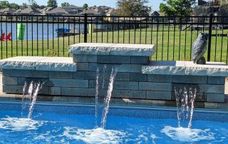 features fiberglass inground pool